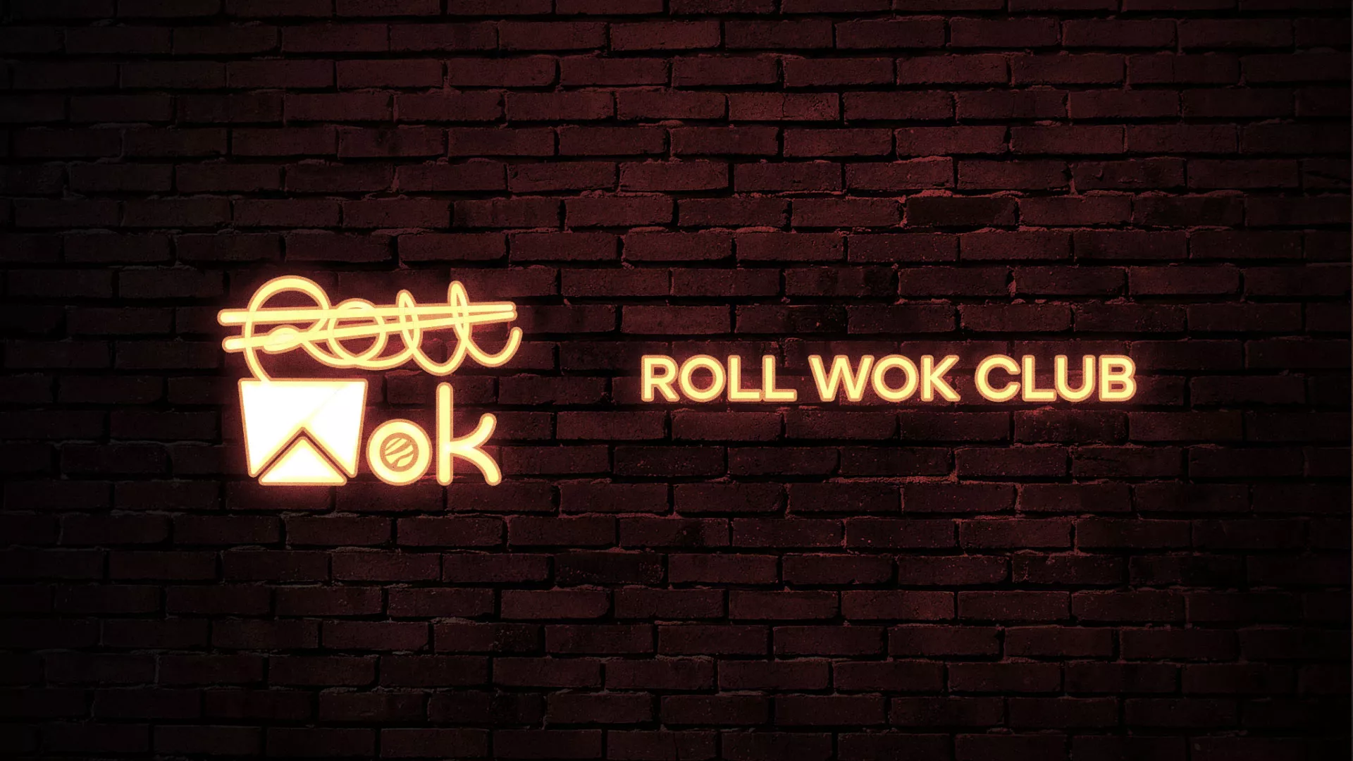 Разработка логотипа суши-бара «Roll Wok Club» в Рудне