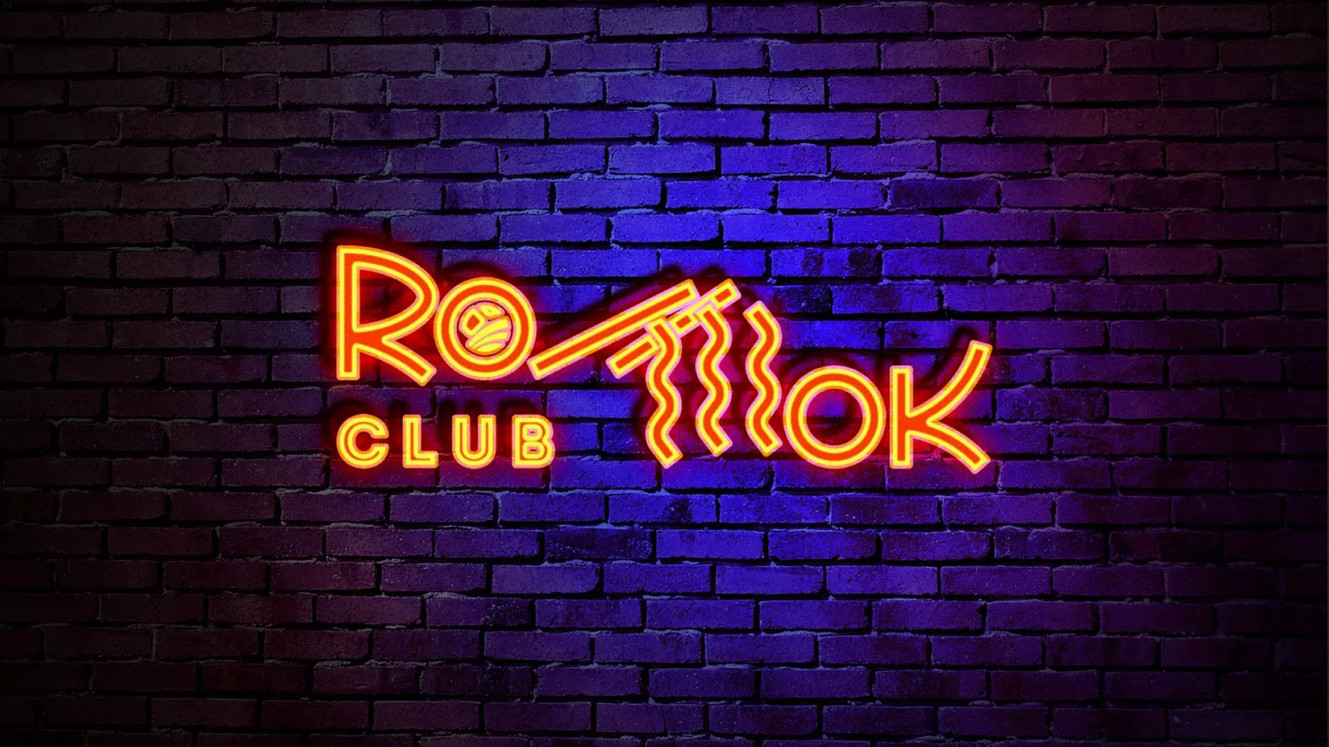 Разработка интерьерной вывески суши-бара «Roll Wok Club» в Рудне